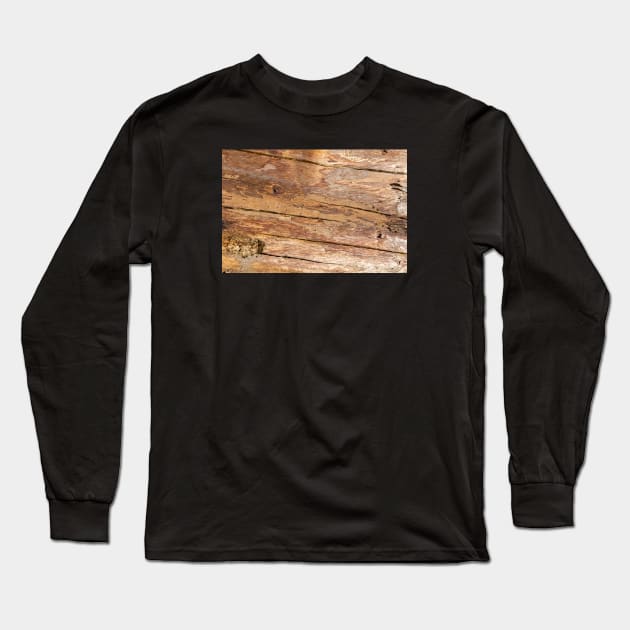Wooden texture Long Sleeve T-Shirt by textural